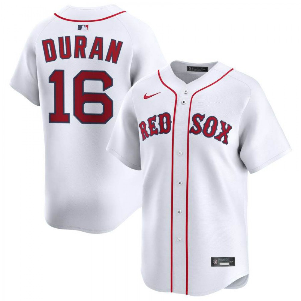 Jarren Duran Boston Red Sox Home Limited Player Jersey - White-Pro Kit Vault | Brand New 26/27 Sports Jerseys