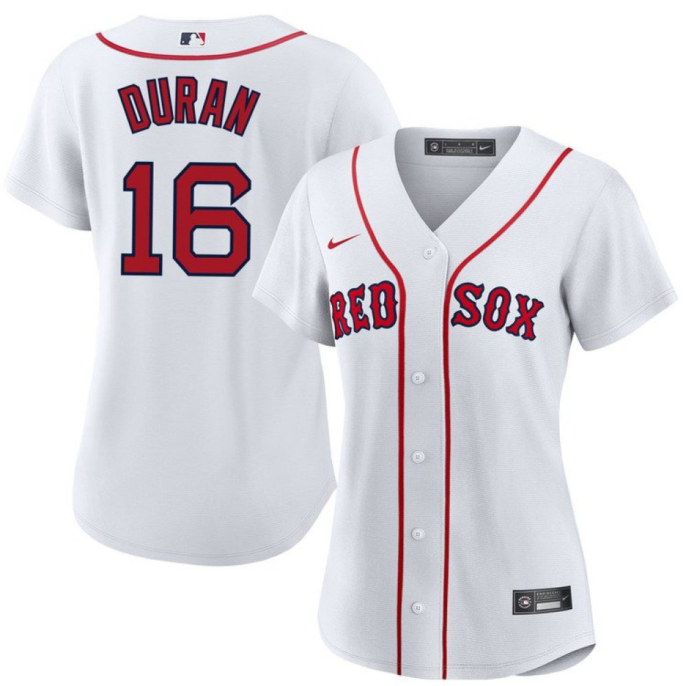 Jarren Duran Boston Red Sox Women's Home Limited Player Jersey - White-Pro Kit Vault | Brand New 26/27 Sports Jerseys