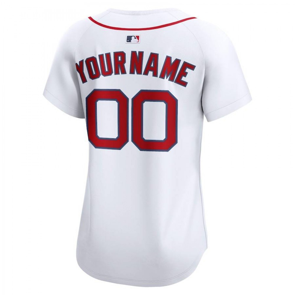 Boston Red Sox Women's Home Limited Custom Jersey - White-Pro Kit Vault | Brand New 26/27 Sports Jerseys
