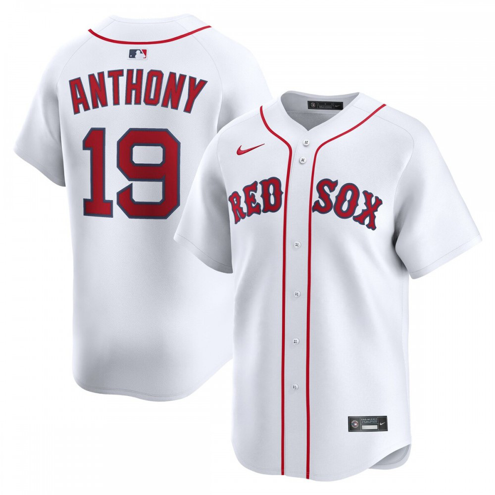 Roman Anthony Boston Red Sox Home Limited Player Jersey - White-Pro Kit Vault | Brand New 26/27 Sports Jerseys