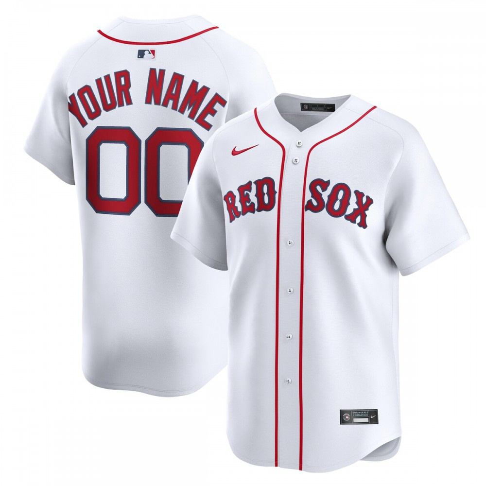 Boston Red Sox Home Limited Custom Jersey - White-Pro Kit Vault | Brand New 26/27 Sports Jerseys