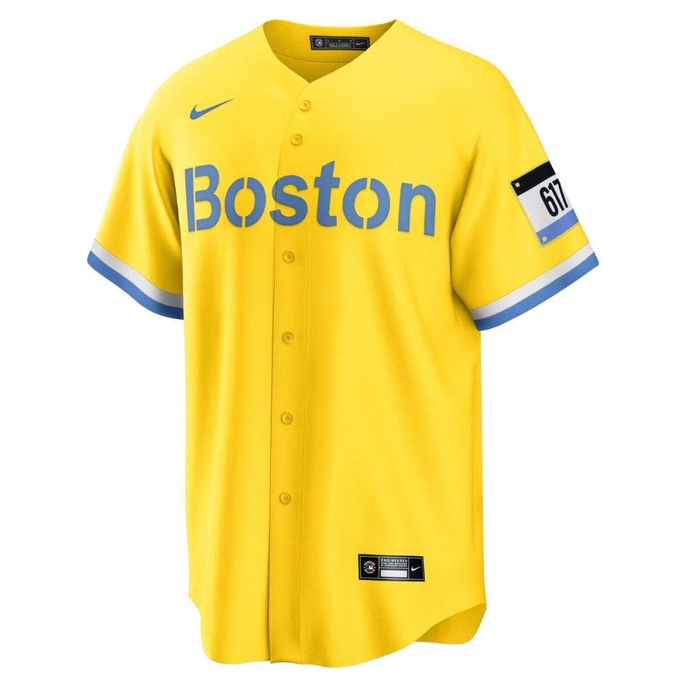Alex Verdugo Boston Red Sox City Connect Replica Player Jersey - Gold-Pro Kit Vault | Brand New 26/27 Sports Jerseys