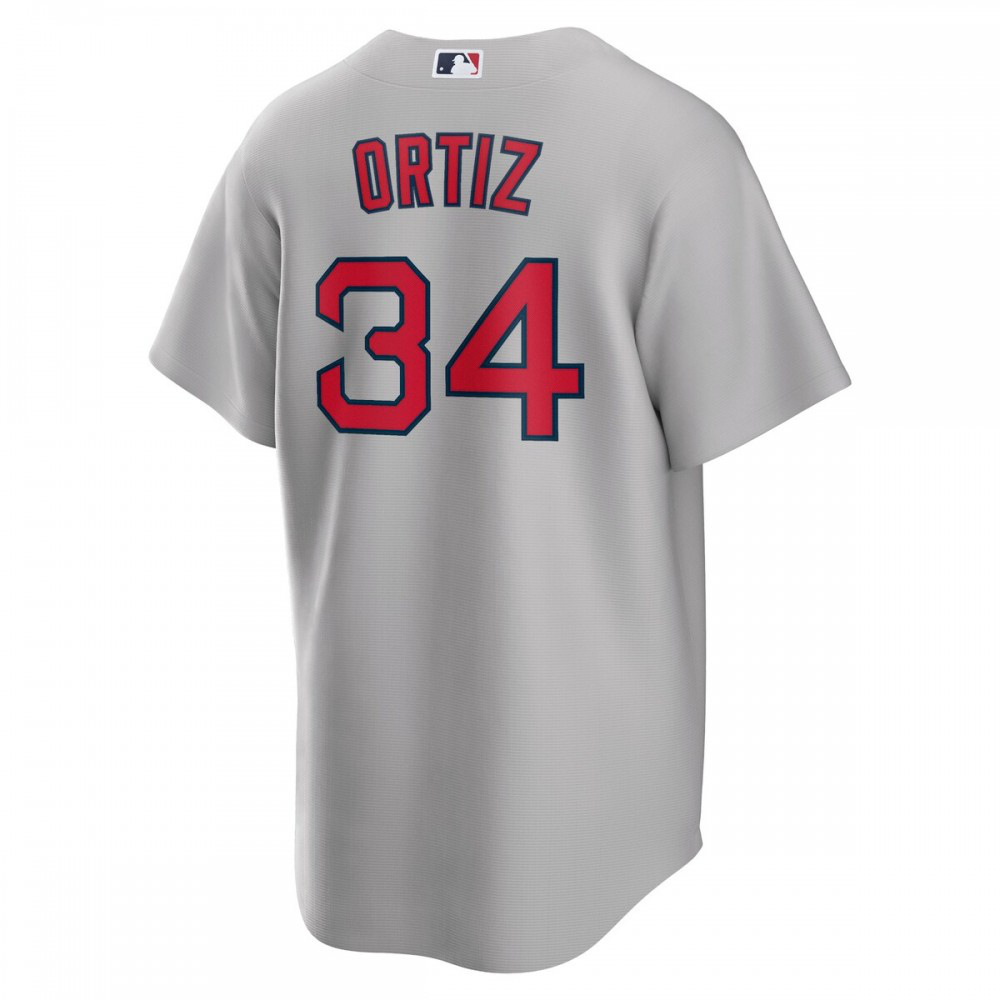 David Ortiz Boston Red Sox Road Replica Player Jersey - Gray-Pro Kit Vault | Brand New 26/27 Sports Jerseys