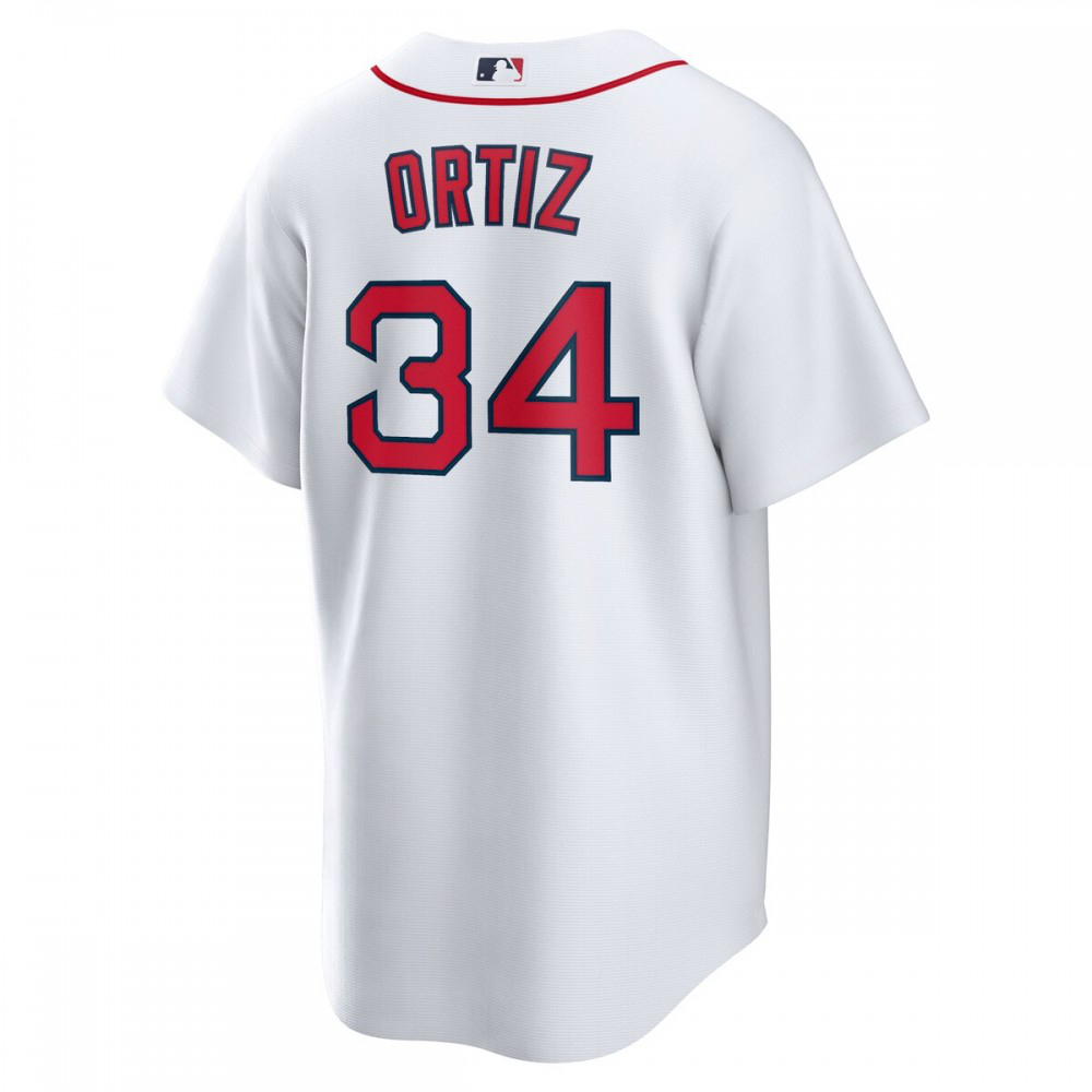 David Ortiz Boston Red Sox Alternate Replica Player Jersey - White-Pro Kit Vault | Brand New 26/27 Sports Jerseys
