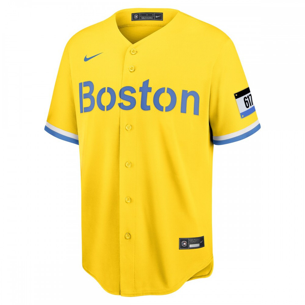 J.D. Martinez Boston Red Sox City Connect Replica Player Jersey - Gold-Pro Kit Vault | Brand New 26/27 Sports Jerseys