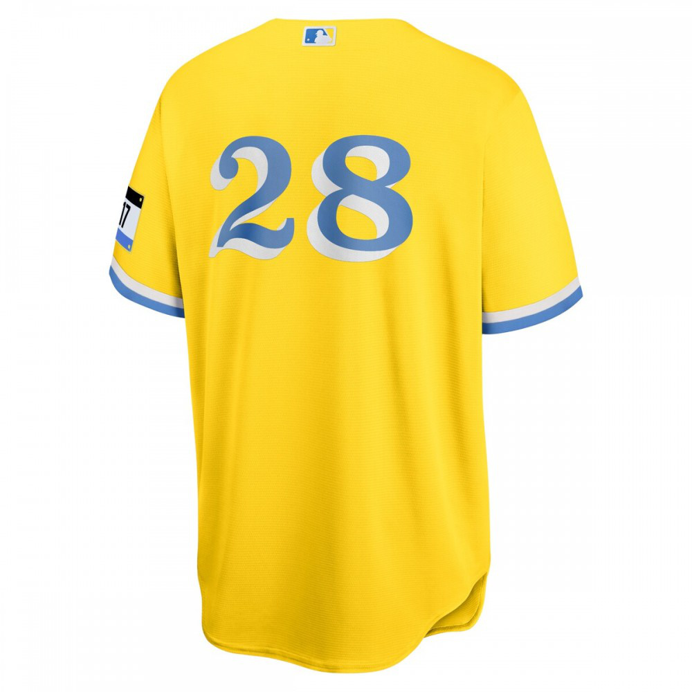 J.D. Martinez Boston Red Sox City Connect Replica Player Jersey - Gold-Pro Kit Vault | Brand New 26/27 Sports Jerseys