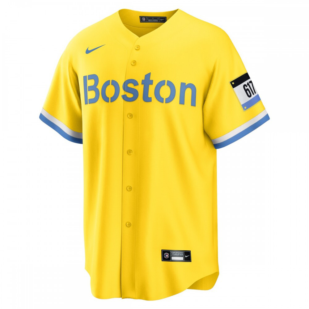 Trevor Story Boston Red Sox City Connect Replica Player Jersey - Gold-Pro Kit Vault | Brand New 26/27 Sports Jerseys