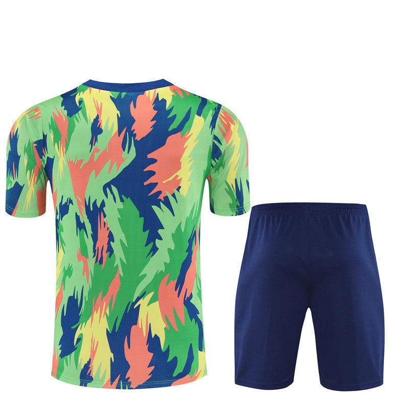 Brazil Men's/Children's Jersey and Shorts Set 2025 2026 Blue Green Camouflage-Pro Kit Vault | Brand New 26/27 Sports Jerseys