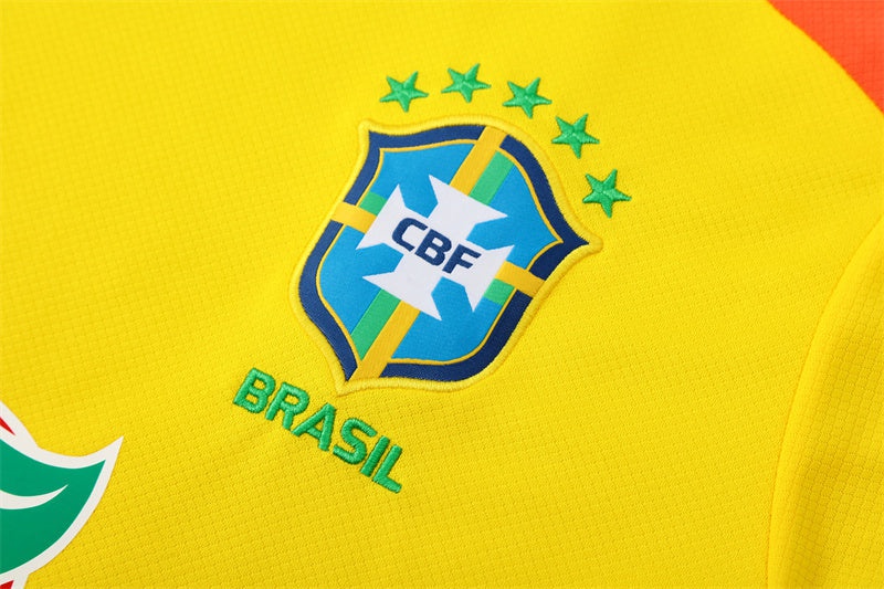 Brazil Men's/Kids' Shorts Jersey Set 2025 2026 Yellow-Pro Kit Vault | Brand New 26/27 Sports Jerseys