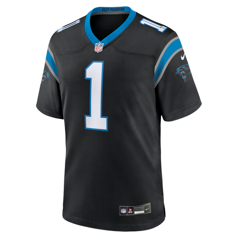 Cam Newton Carolina Panthers Team Retired Game Jersey - Black-Pro Kit Vault | Brand New 26/27 Sports Jerseys