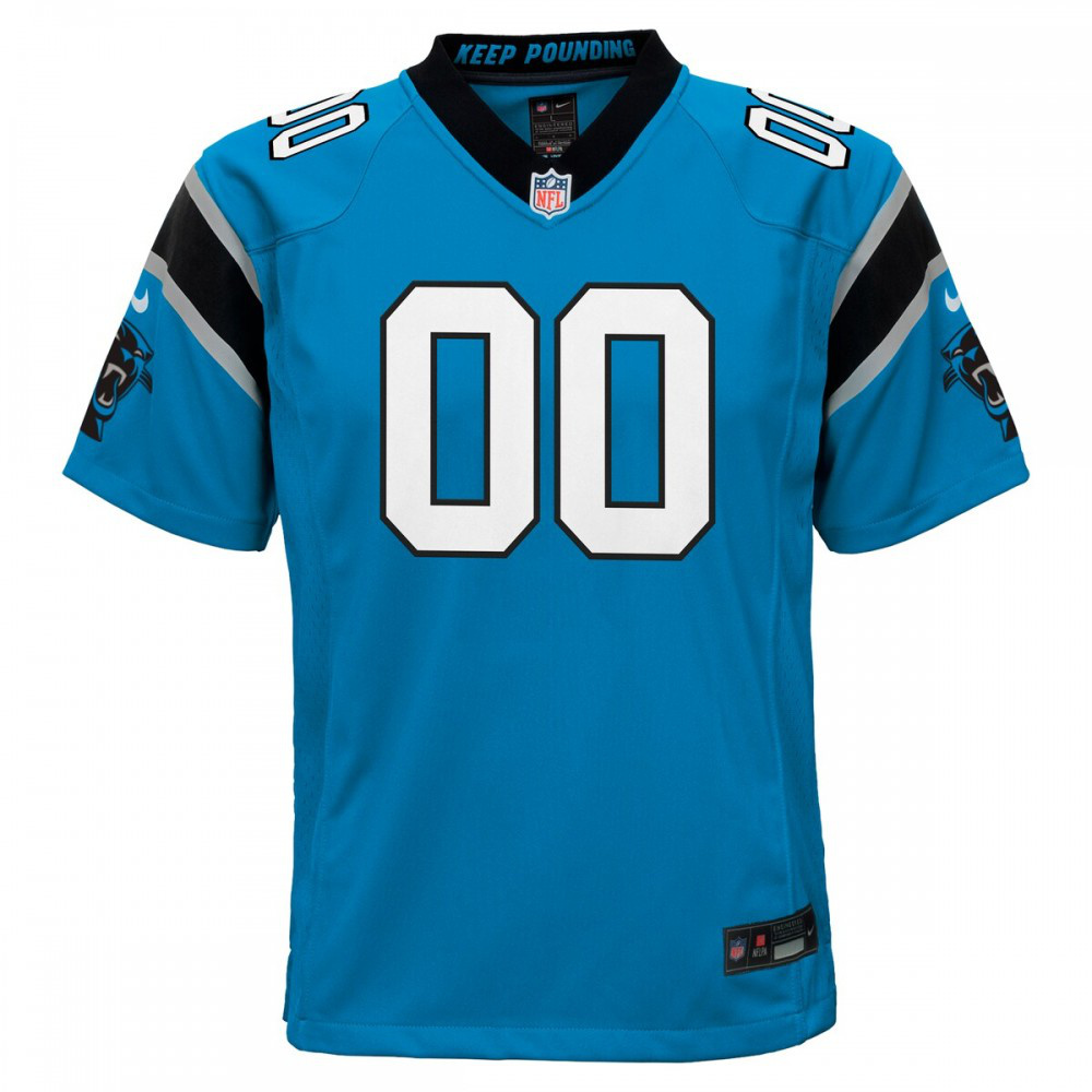 Carolina Panthers Youth Alternate Custom Game Jersey - Blue-Pro Kit Vault | Brand New 26/27 Sports Jerseys