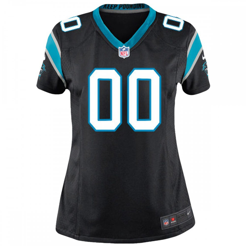 Carolina Panthers Women's Customized Game Jersey - Black-Pro Kit Vault | Brand New 26/27 Sports Jerseys