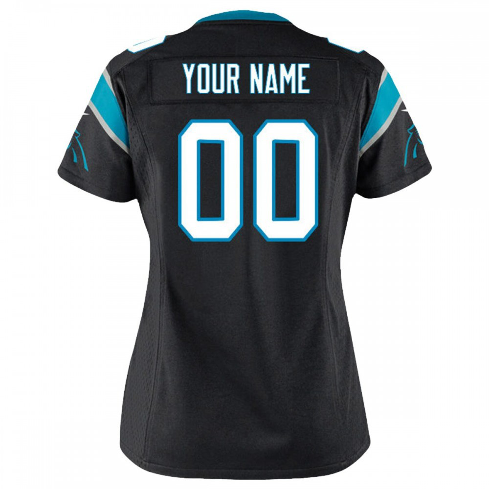 Carolina Panthers Women's Customized Game Jersey - Black-Pro Kit Vault | Brand New 26/27 Sports Jerseys