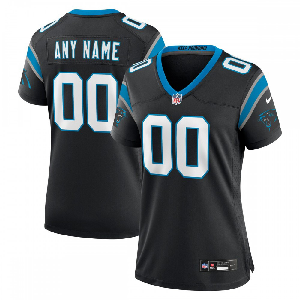 Carolina Panthers Women's Custom Game Jersey - Black-Pro Kit Vault | Brand New 26/27 Sports Jerseys