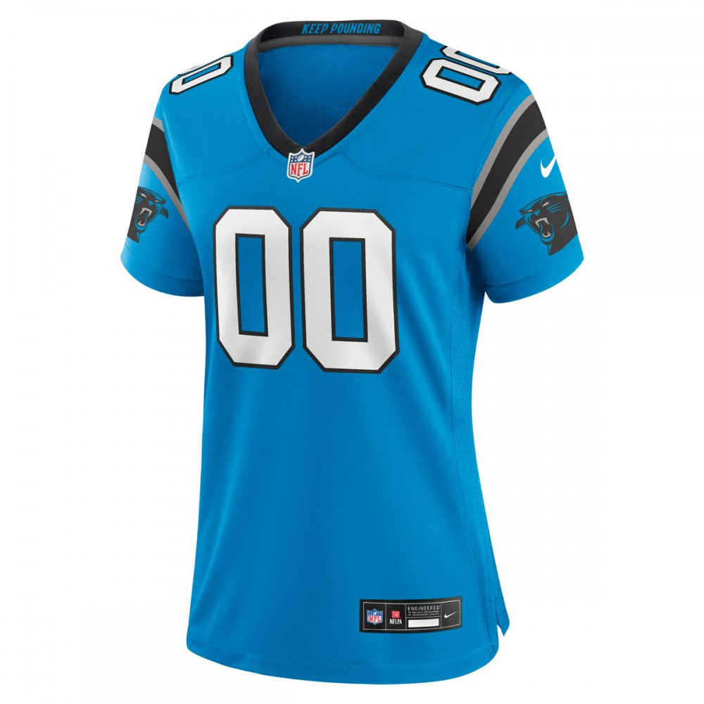 Carolina Panthers Women's Alternate Custom Game Jersey - Blue-Pro Kit Vault | Brand New 26/27 Sports Jerseys