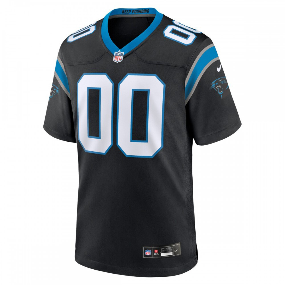 Carolina Panthers Custom Game Jersey - Black-Pro Kit Vault | Brand New 26/27 Sports Jerseys