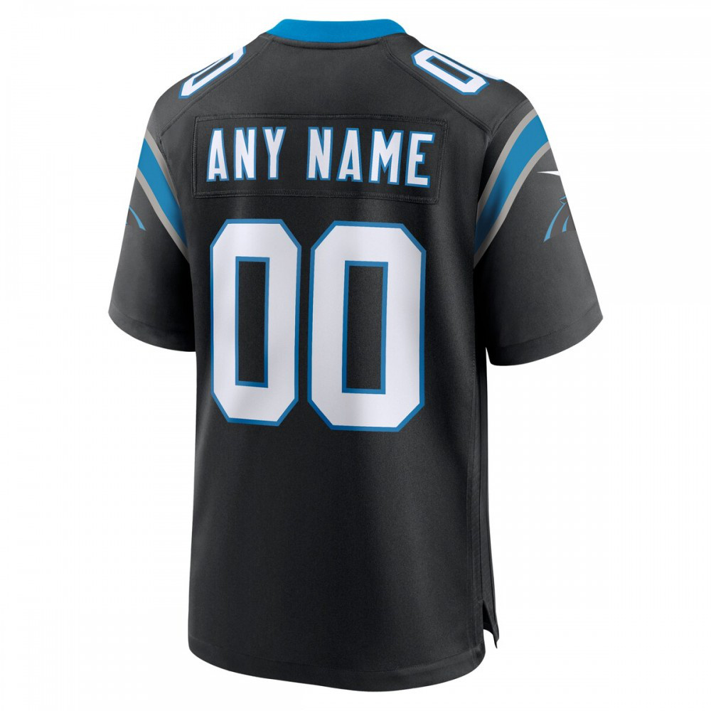 Carolina Panthers Custom Game Jersey - Black-Pro Kit Vault | Brand New 26/27 Sports Jerseys