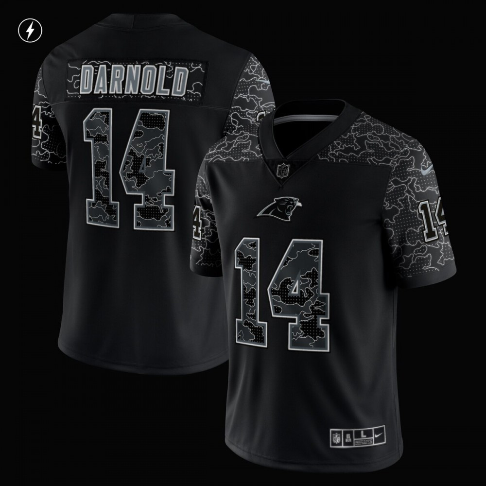 Sam Darnold Carolina Panthers RFLCTV Limited Jersey - Black-Pro Kit Vault | Brand New 26/27 Sports Jerseys