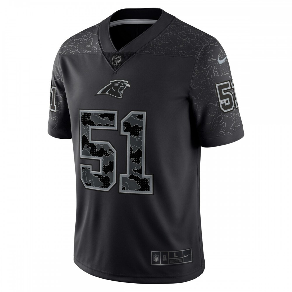 Sam Mills Carolina Panthers Retired Player RFLCTV Limited Jersey - Black-Pro Kit Vault | Brand New 26/27 Sports Jerseys