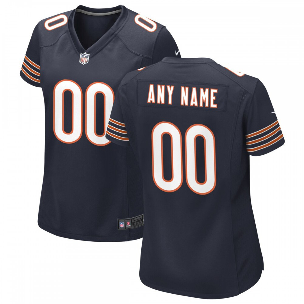 Chicago Bears Women's Custom Game Jersey - Navy-Pro Kit Vault | Brand New 26/27 Sports Jerseys