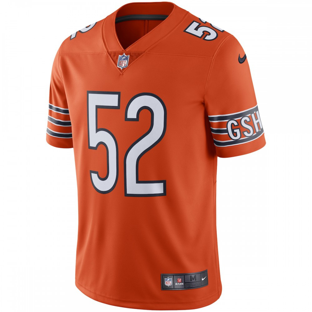 Khalil Mack Chicago Bears Vapor Limited Jersey - Orange-Pro Kit Vault | Brand New 26/27 Sports Jerseys