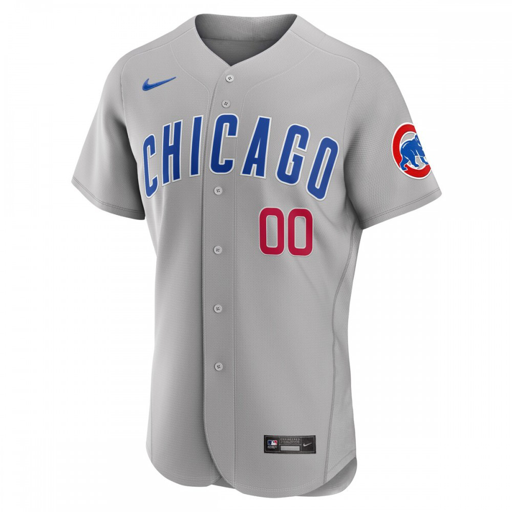 Chicago Cubs Road Authentic Custom Jersey - Gray-Pro Kit Vault | Brand New 26/27 Sports Jerseys