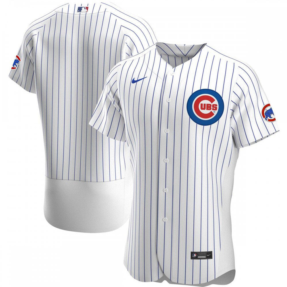 Chicago Cubs Home Authentic Team Jersey - White-Pro Kit Vault | Brand New 26/27 Sports Jerseys
