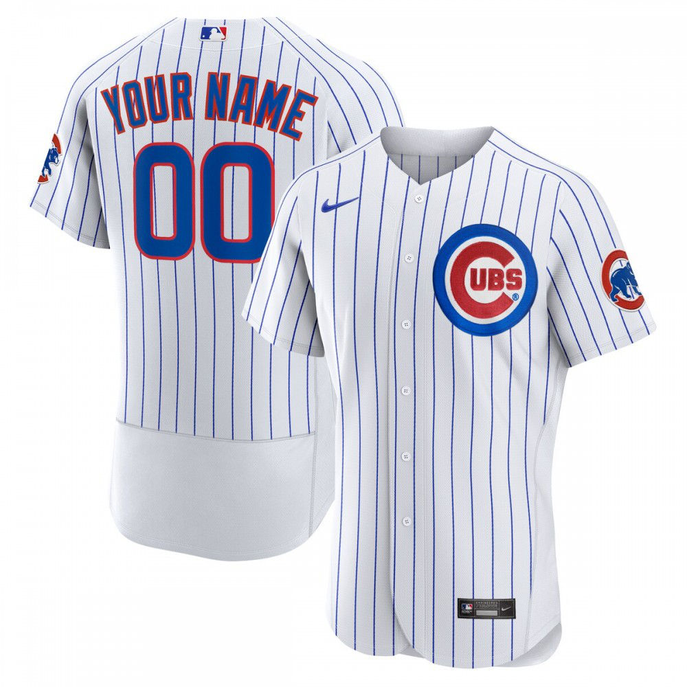Chicago Cubs Home Authentic Custom Jersey - White-Pro Kit Vault | Brand New 26/27 Sports Jerseys