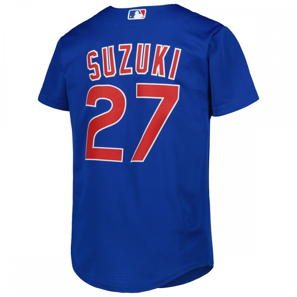 Seiya Suzuki Chicago Cubs Youth Alternate Replica Player Jersey - Royal-Pro Kit Vault | Brand New 26/27 Sports Jerseys