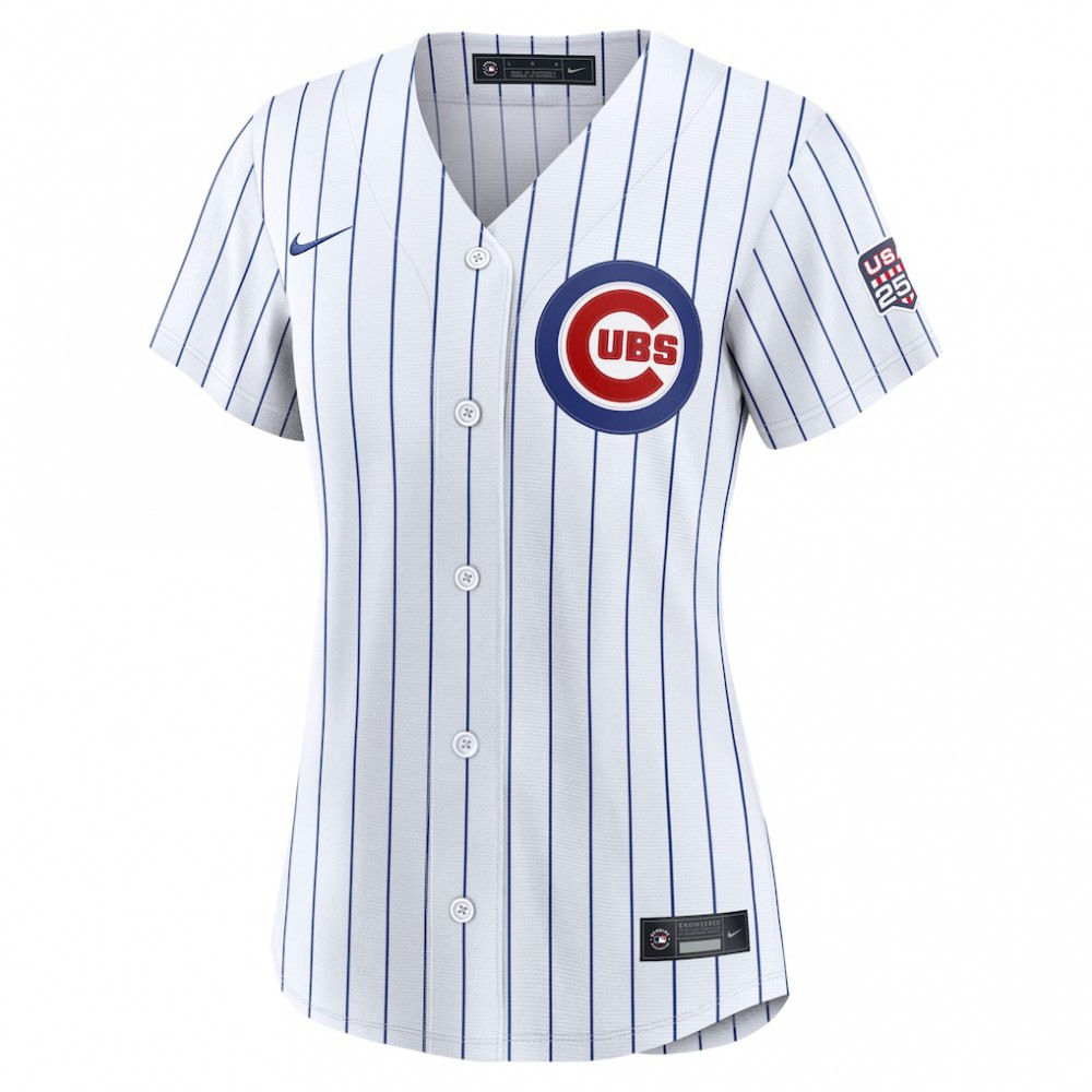 Pete Crow-Armstrong Chicago Cubs Women's USA 250 Fourth of July Home Stadium Jersey - White-Pro Kit Vault | Brand New 26/27 Sports Jerseys
