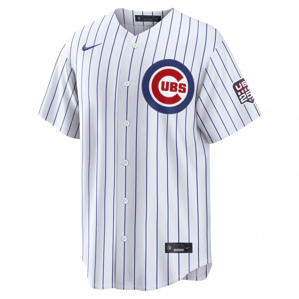Alex Bregman Chicago Cubs USA 250 Fourth of July Home Stadium Jersey - White-Pro Kit Vault | Brand New 26/27 Sports Jerseys