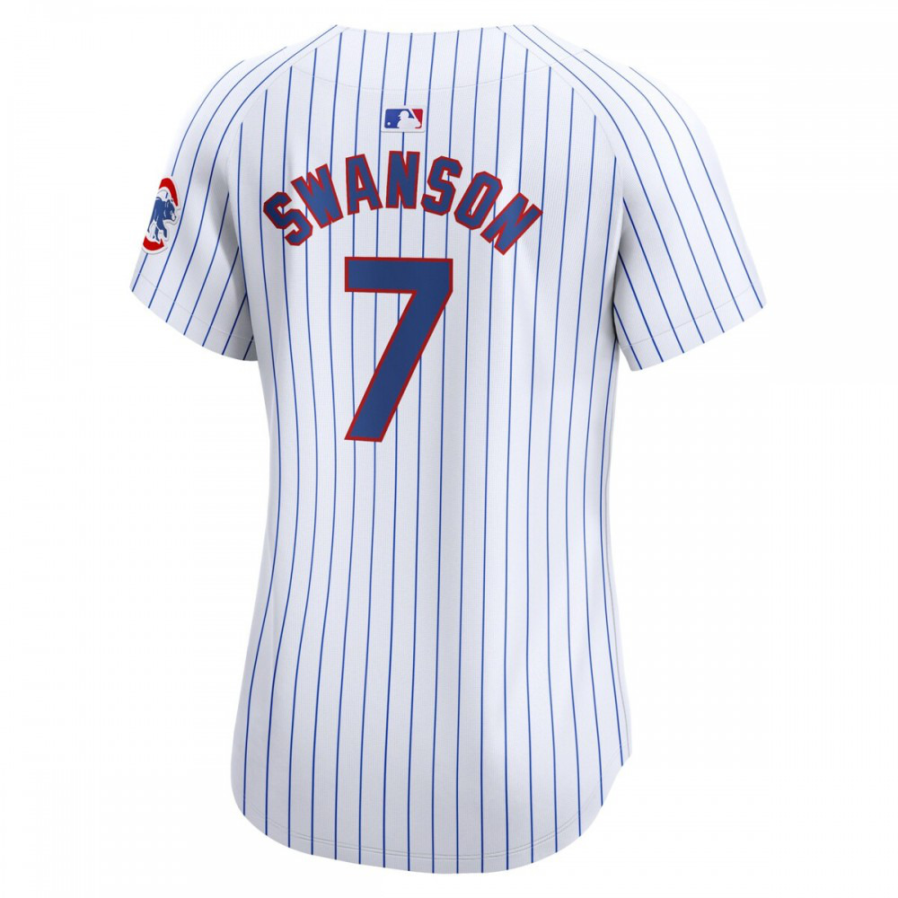 Dansby Swanson Chicago Cubs Women's Home Limited Player Jersey - White-Pro Kit Vault | Brand New 26/27 Sports Jerseys