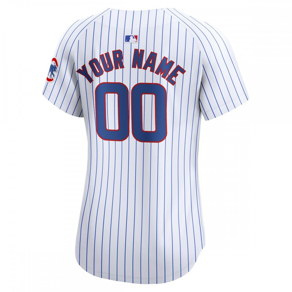 Chicago Cubs Women's Home Limited Custom Jersey - White-Pro Kit Vault | Brand New 26/27 Sports Jerseys