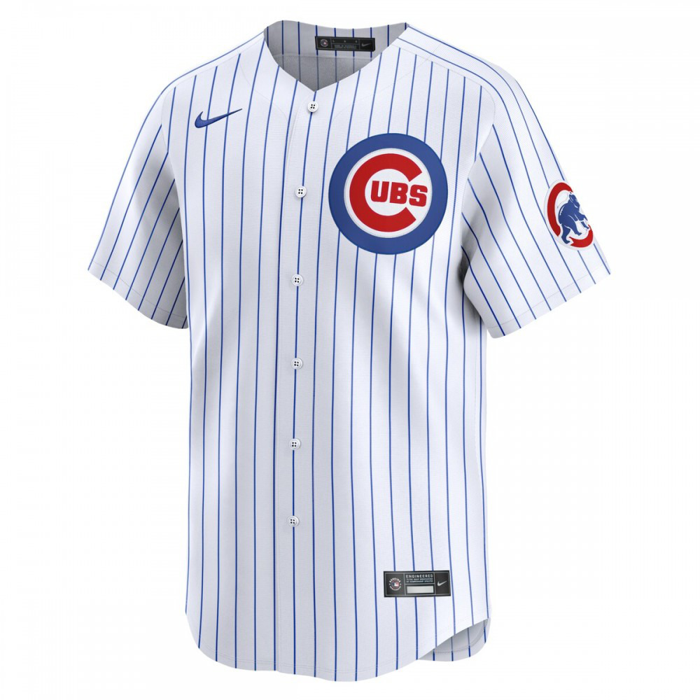 Nico Hoerner Chicago Cubs Home Limited Player Jersey - White-Pro Kit Vault | Brand New 26/27 Sports Jerseys