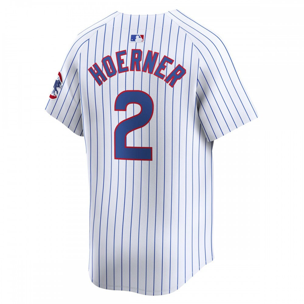 Nico Hoerner Chicago Cubs Home Limited Player Jersey - White-Pro Kit Vault | Brand New 26/27 Sports Jerseys