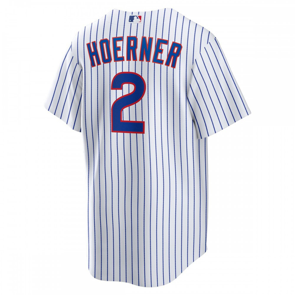 Nico Hoerner Chicago Cubs Replica Player Jersey - White-Pro Kit Vault | Brand New 26/27 Sports Jerseys