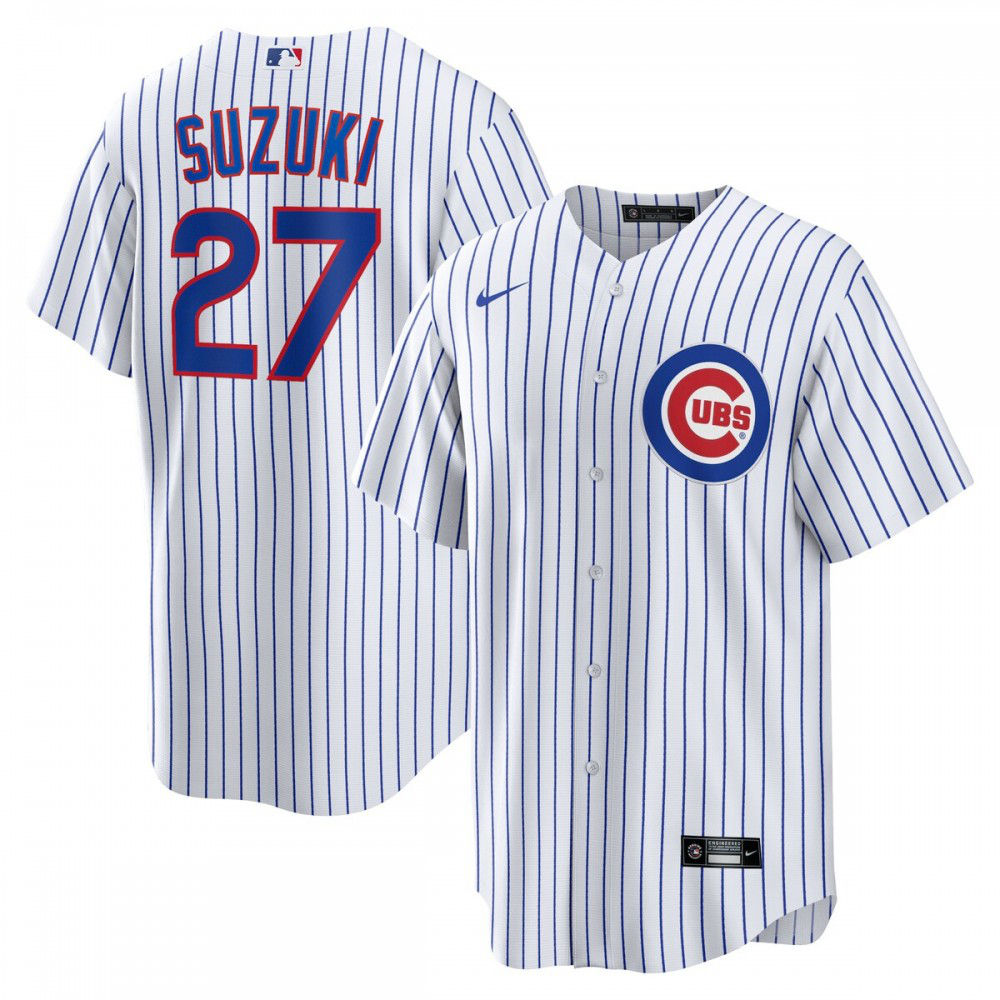 Seiya Suzuki Chicago Cubs Home Replica Jersey - White-Pro Kit Vault | Brand New 26/27 Sports Jerseys