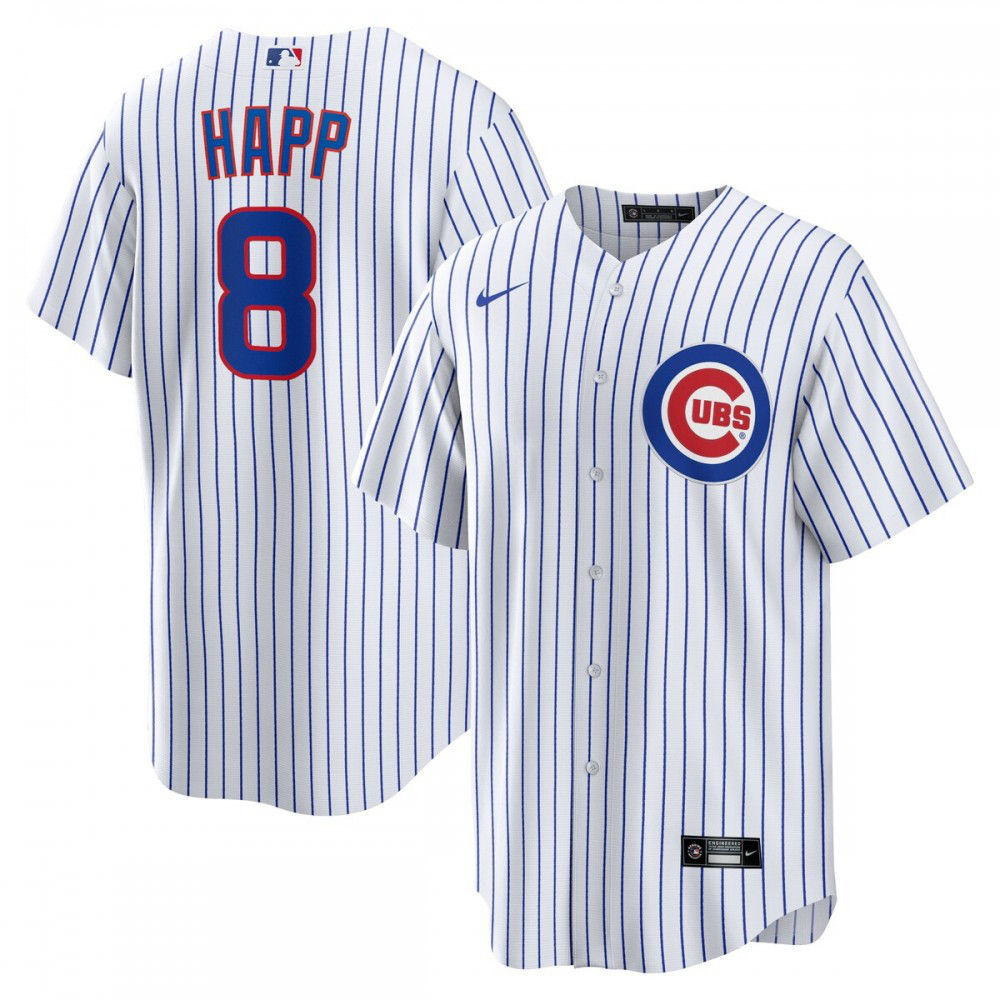 Ian Happ Chicago Cubs Home Replica Jersey - White-Pro Kit Vault | Brand New 26/27 Sports Jerseys
