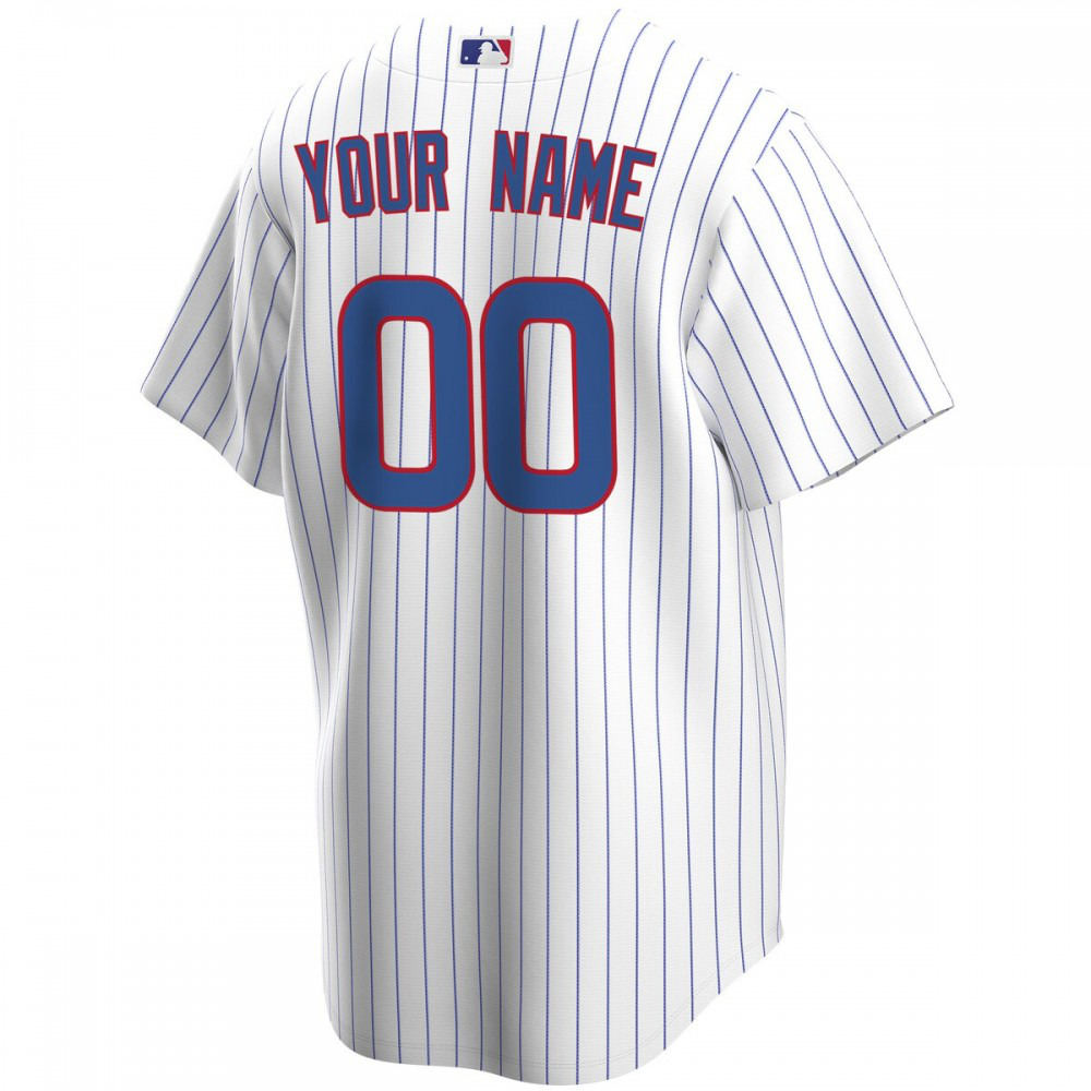 Chicago Cubs Youth Home Replica Custom Jersey - White-Pro Kit Vault | Brand New 26/27 Sports Jerseys