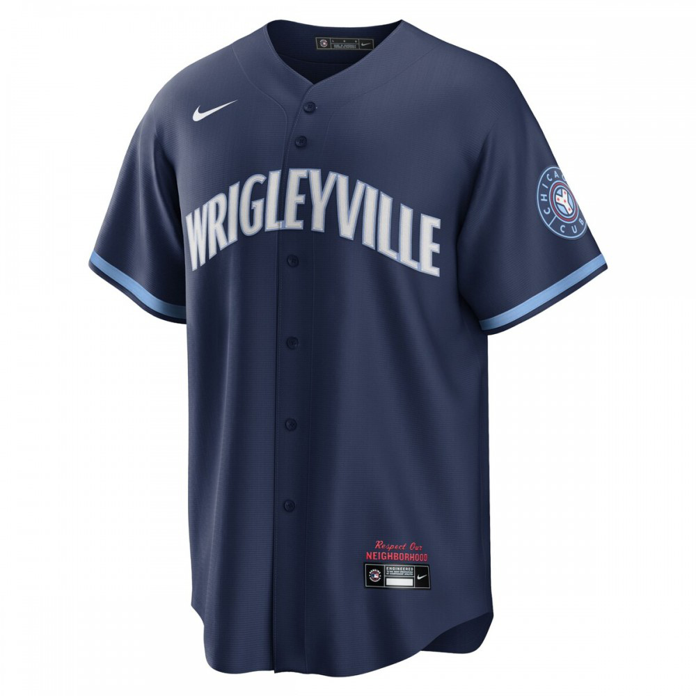 Ian Happ Chicago Cubs 2021 City Connect Replica Player Jersey - Navy-Pro Kit Vault | Brand New 26/27 Sports Jerseys