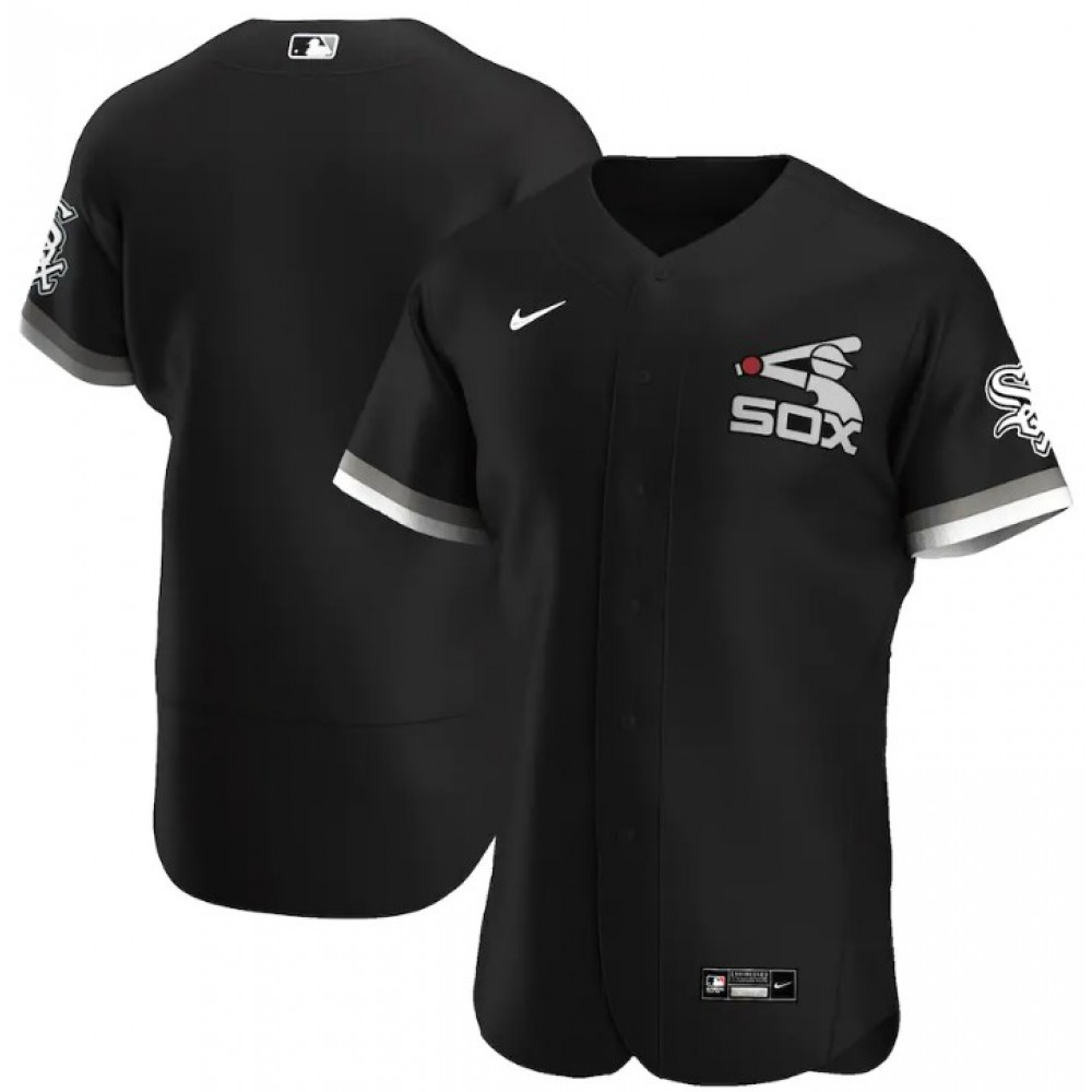 Men's Chicago White Sox Black Alternate Authentic Team Jersey-Pro Kit Vault | Brand New 26/27 Sports Jerseys