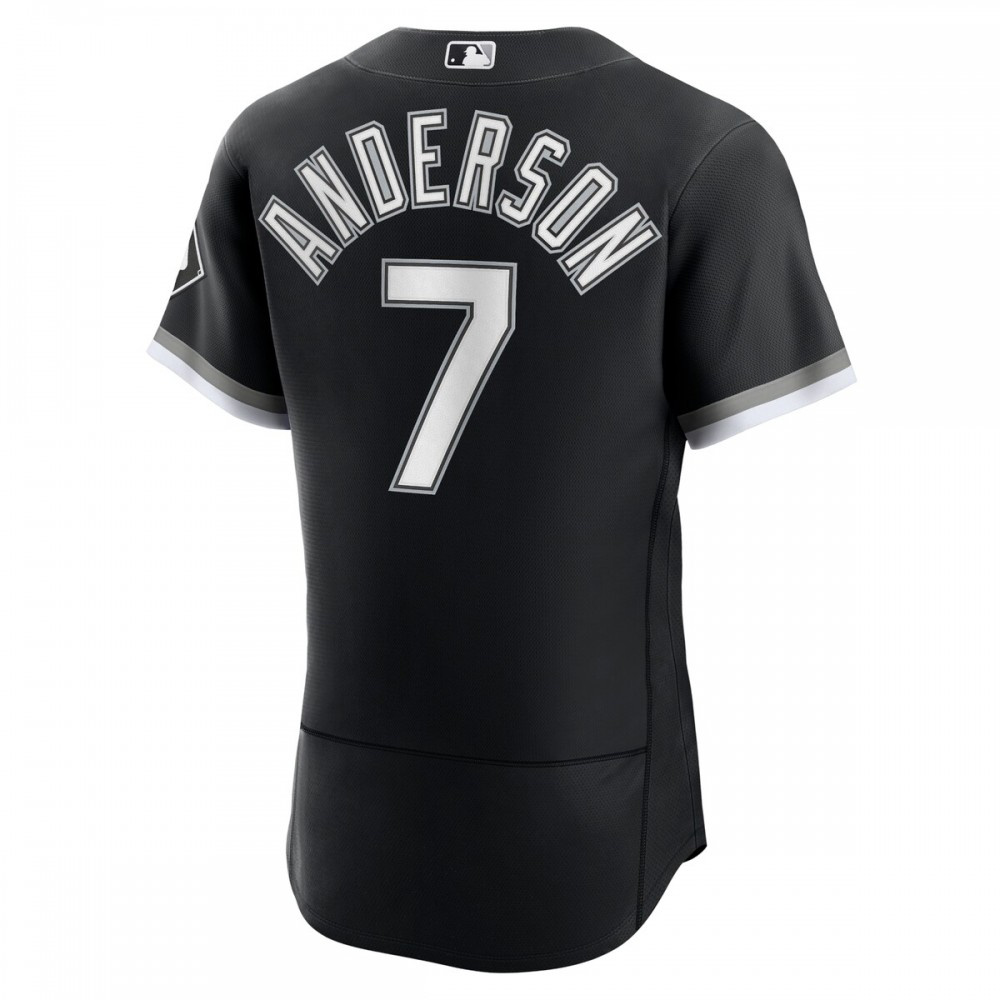 Tim Anderson Chicago White Sox Alternate Authentic Player Jersey - Black-Pro Kit Vault | Brand New 26/27 Sports Jerseys