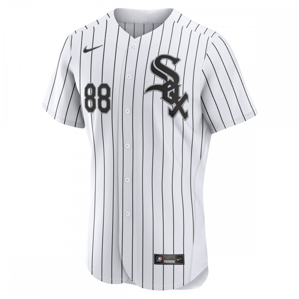 Luis Robert Chicago White Sox Home Authentic Player Jersey - White/Black-Pro Kit Vault | Brand New 26/27 Sports Jerseys