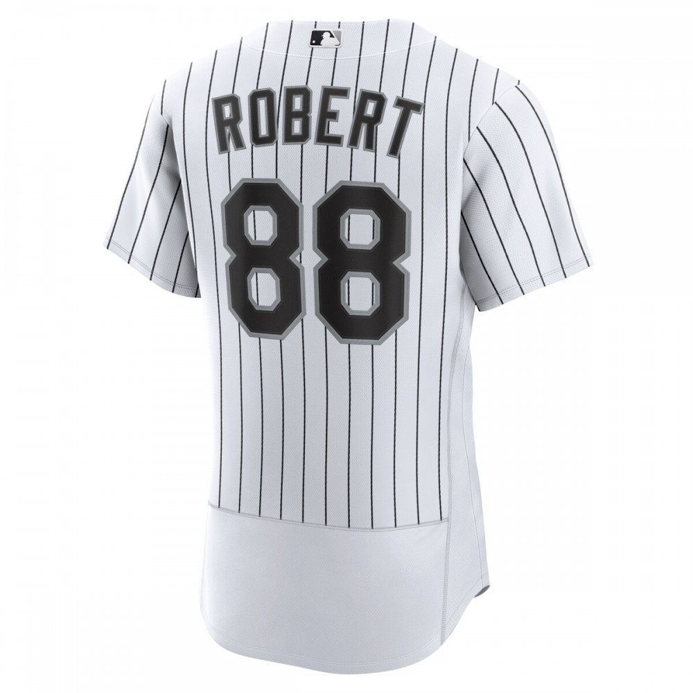 Luis Robert Chicago White Sox Home Authentic Player Jersey - White/Black-Pro Kit Vault | Brand New 26/27 Sports Jerseys
