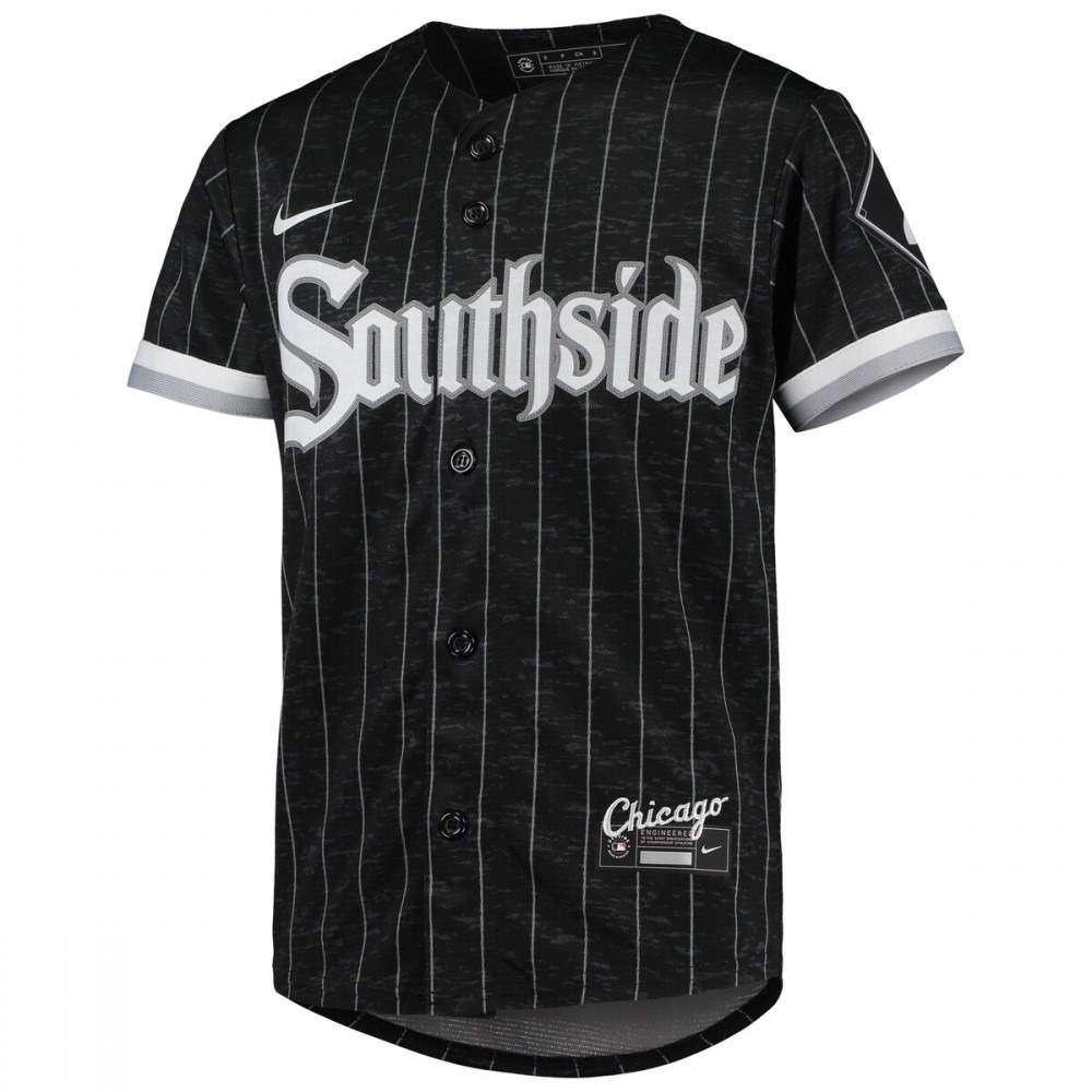 Luis Robert Chicago White Sox Youth City Connect Replica Player Jersey - Black/Anthracite-Pro Kit Vault | Brand New 26/27 Sports Jerseys