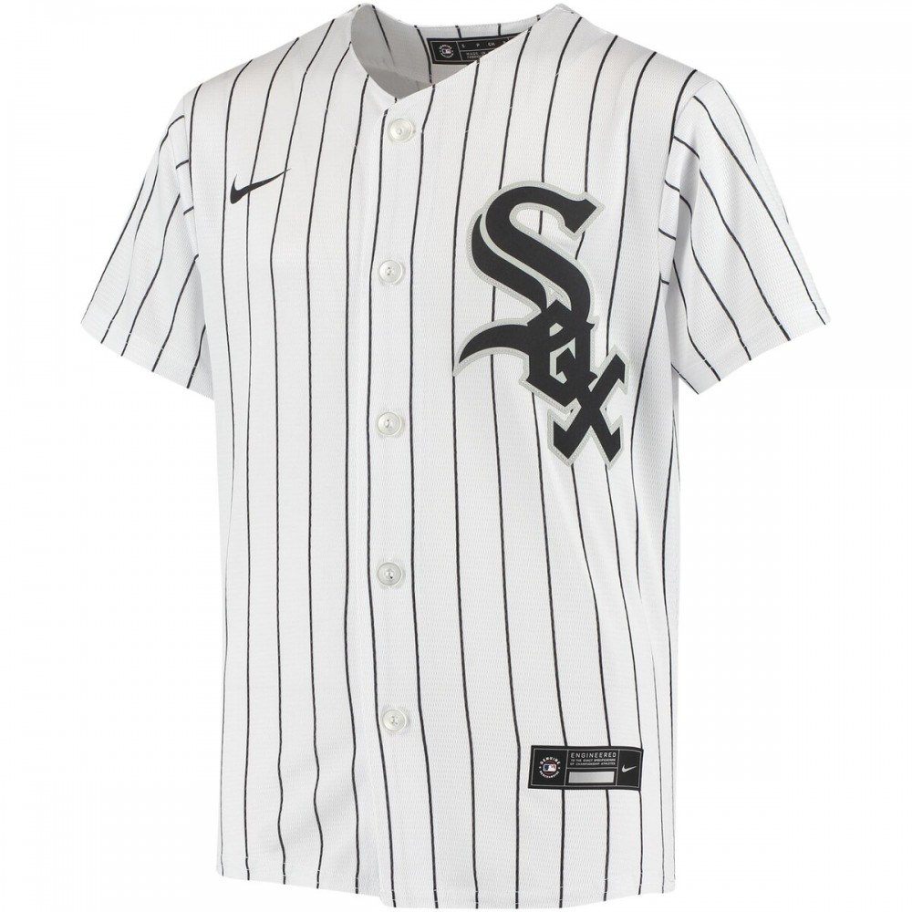 Eloy Jimenez Chicago White Sox Youth Alternate Replica Player Jersey - White-Pro Kit Vault | Brand New 26/27 Sports Jerseys