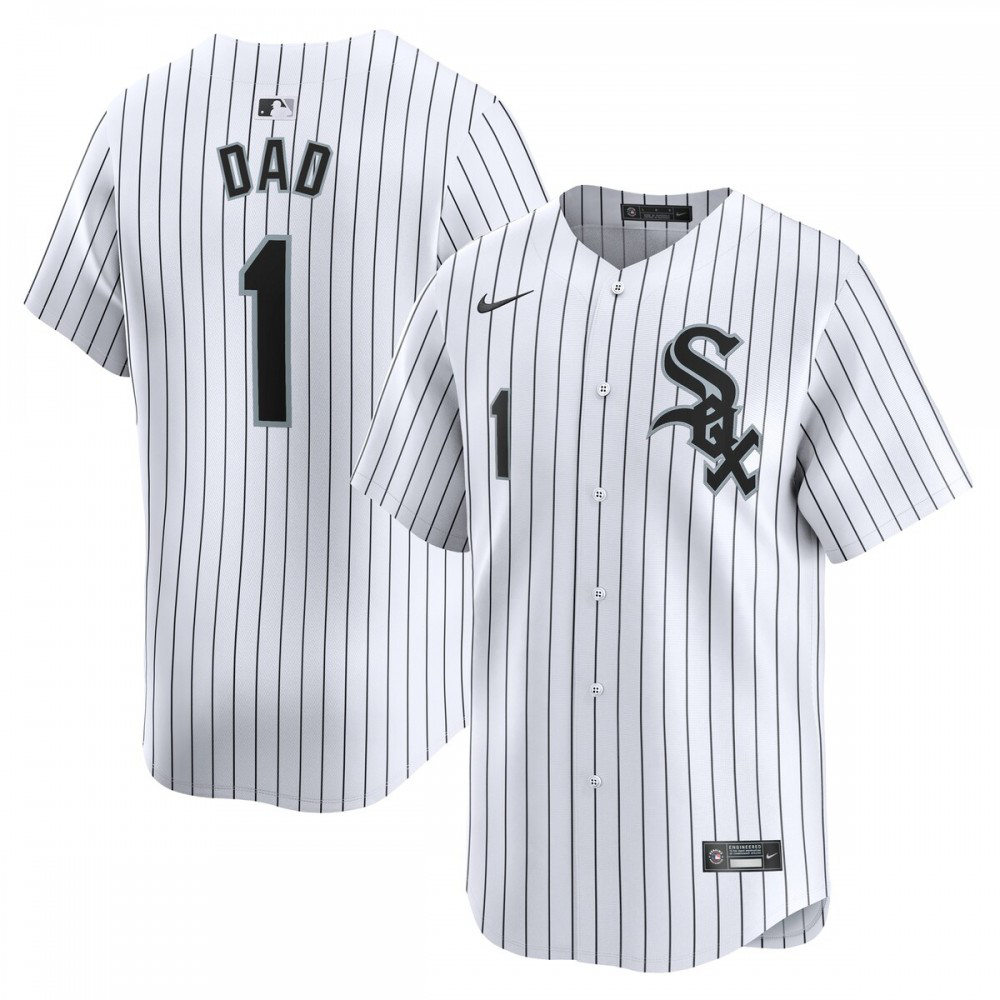Chicago White Sox #1 Dad Home Limited Jersey - White-Pro Kit Vault | Brand New 26/27 Sports Jerseys