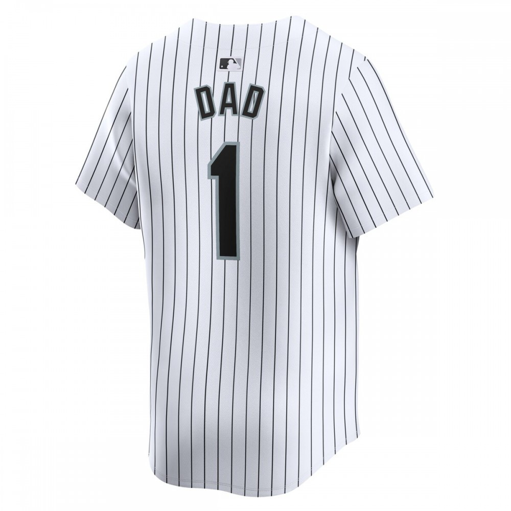 Chicago White Sox #1 Dad Home Limited Jersey - White-Pro Kit Vault | Brand New 26/27 Sports Jerseys