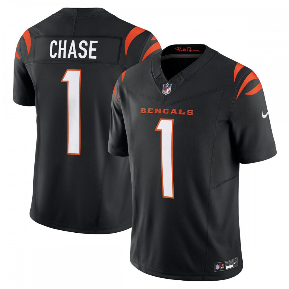Ja'Marr Chase Cincinnati Bengals Vapor F.U.S.E. Limited Jersey - Black-Pro Kit Vault | Brand New 26/27 Sports Jerseys