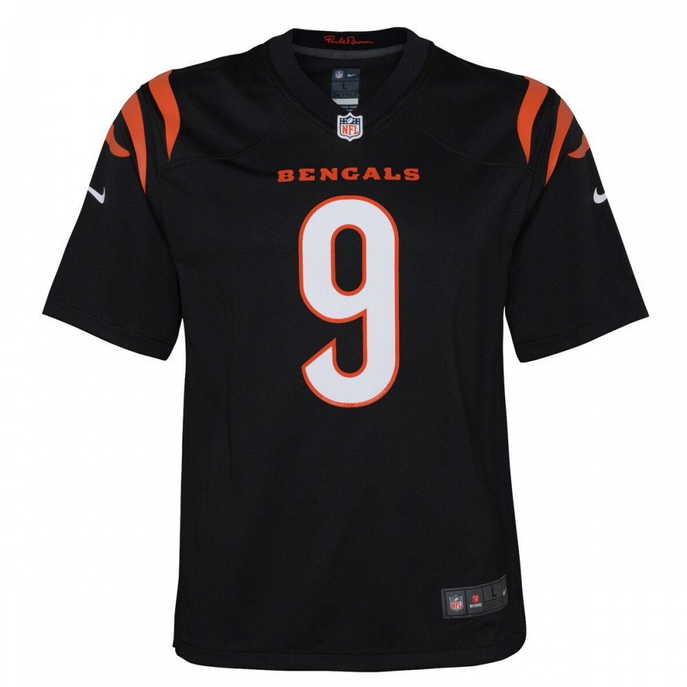 Joe Burrow Cincinnati Bengals Youth Game Jersey - Black-Pro Kit Vault | Brand New 26/27 Sports Jerseys